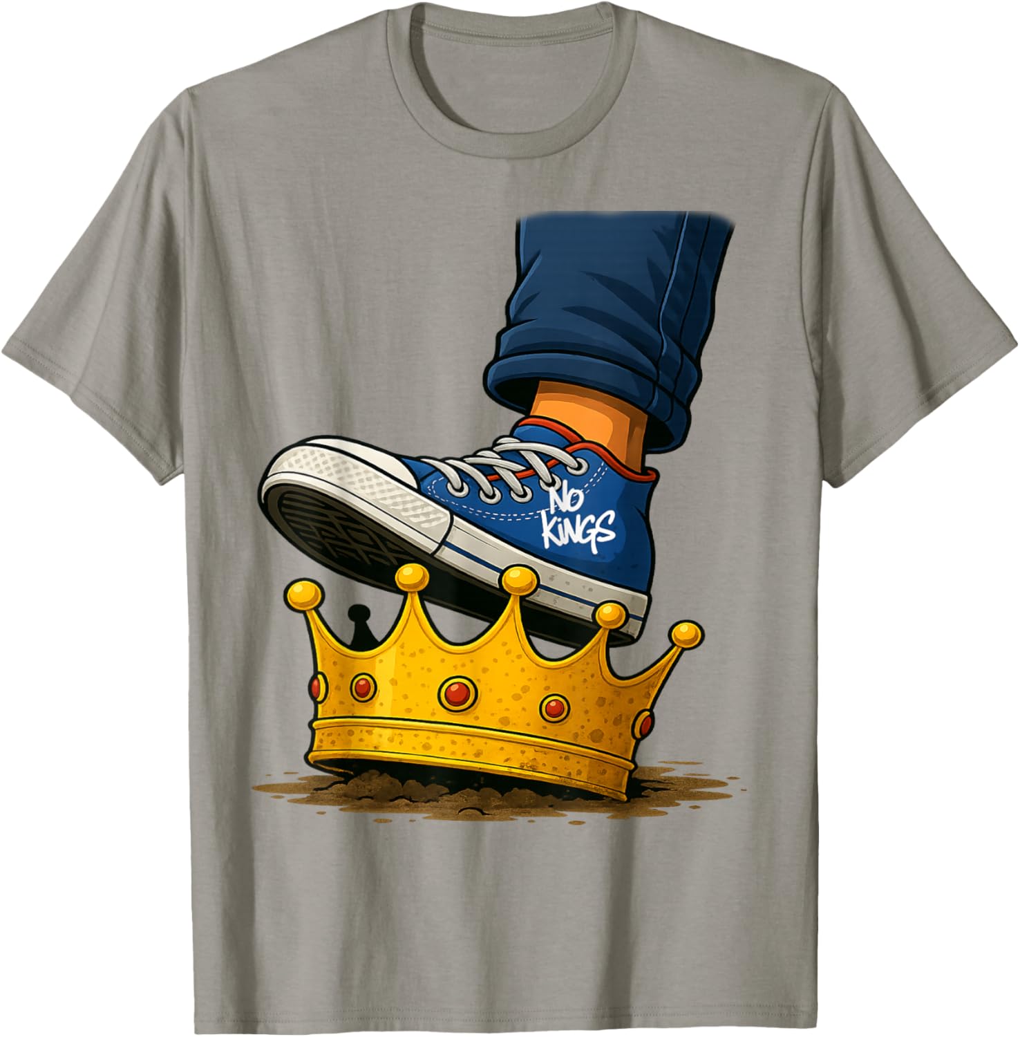 No Kings Shoe On Crown T-Shirt