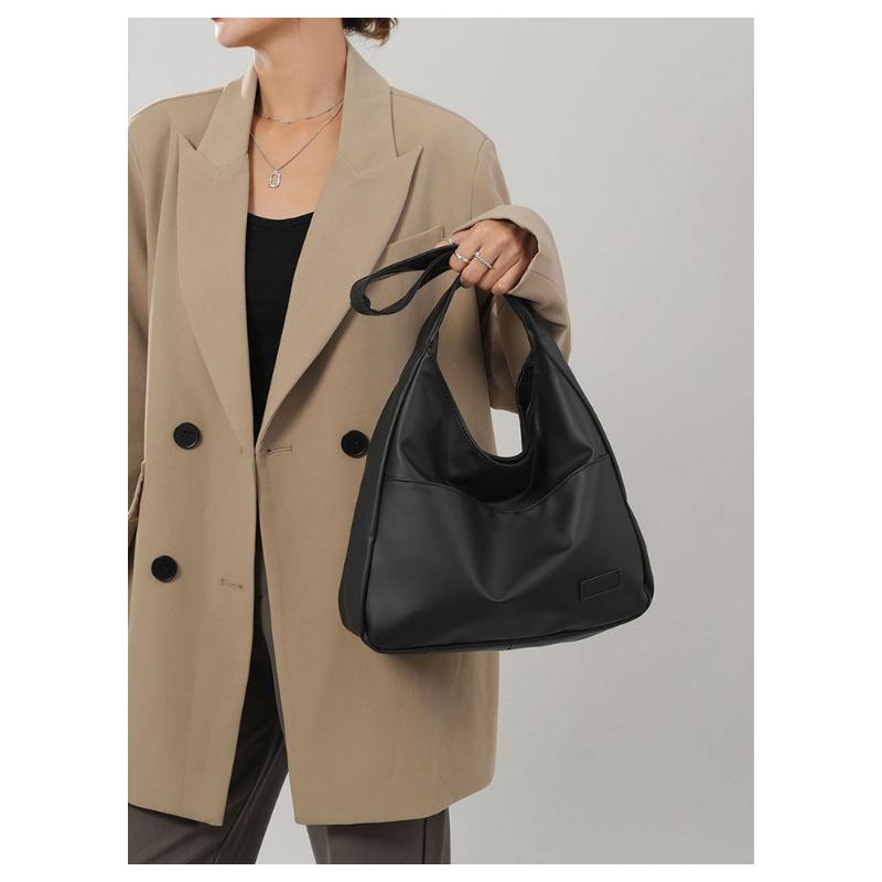 Large Capacity Retro Bag Women's Simple Tote College Student Class Shoulder Casual