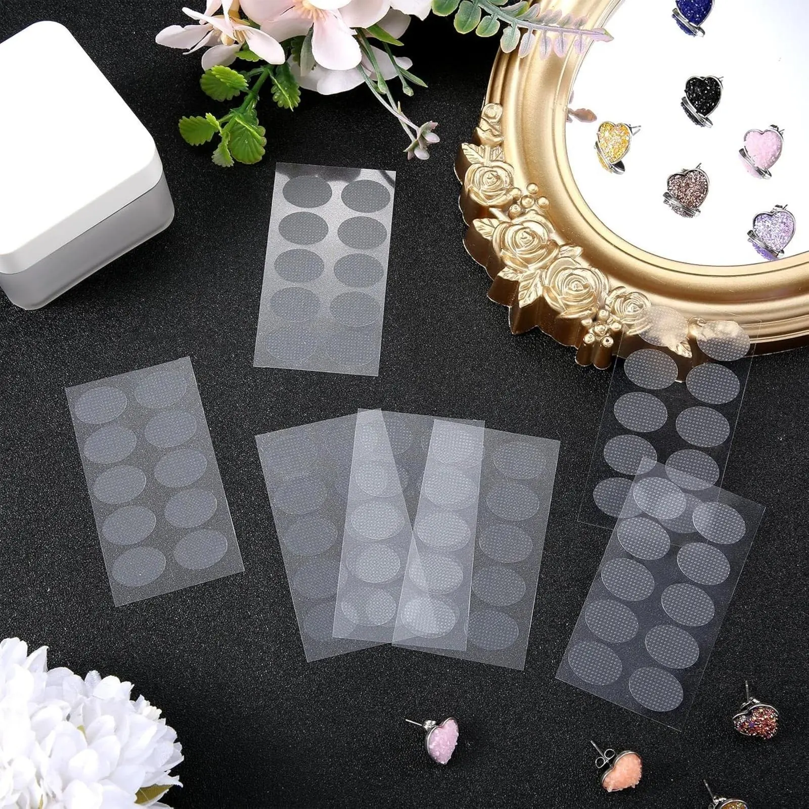 Ear Lobe Support Patches for Earrings, Earring Backs for Droopy Ears, 120P | Ear Care Products for Torn or Stretched Ear Lobes, Earring Backs for Droopy Ears, Adhesive Heavy Earrings Ear Stickers Tape
