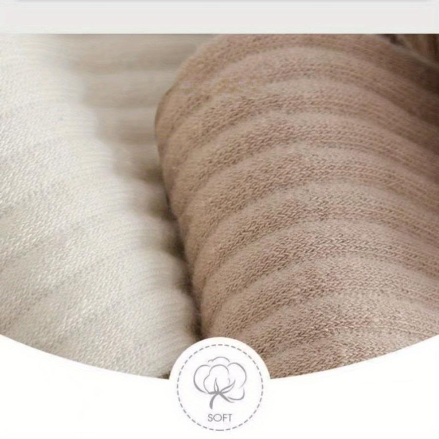 1Pairs of Solid Color Mid Tube Socks - Mixed Color, Striped Mid Tube Socks, Suitable for Outdoor Wear in All Seasons Fashion Minimalist