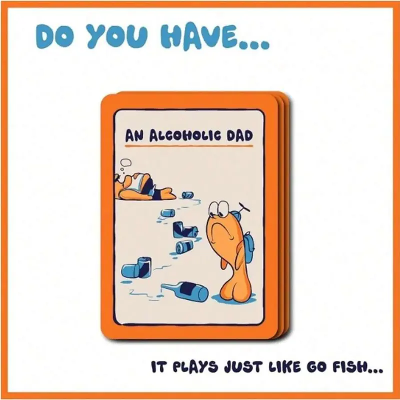 Interactive Go Fish Card Game Family Fun The Little Defeats In Life New Prank Gift for Kids Adults