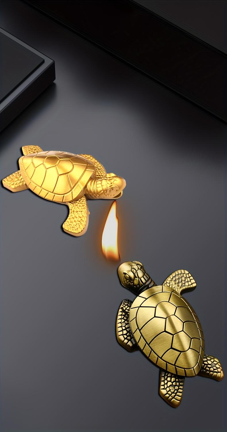Torch Lighter, Creative Desktop Golden Turtle Butane Lighter, Cool Portable Gas Lighter, Adjustable Soft Flame Lighter, Refillable Butane Lighter for Men Women Friends Gifts (Without Butane) Torch Lighter, Creative Desktop Golden Turtle Butane Lighter, Cool Portable Gas Lighter, Adjustable Soft Flame Lighter, Refillable Butane Lighter for Men Women Friends Gifts (Without Butane)