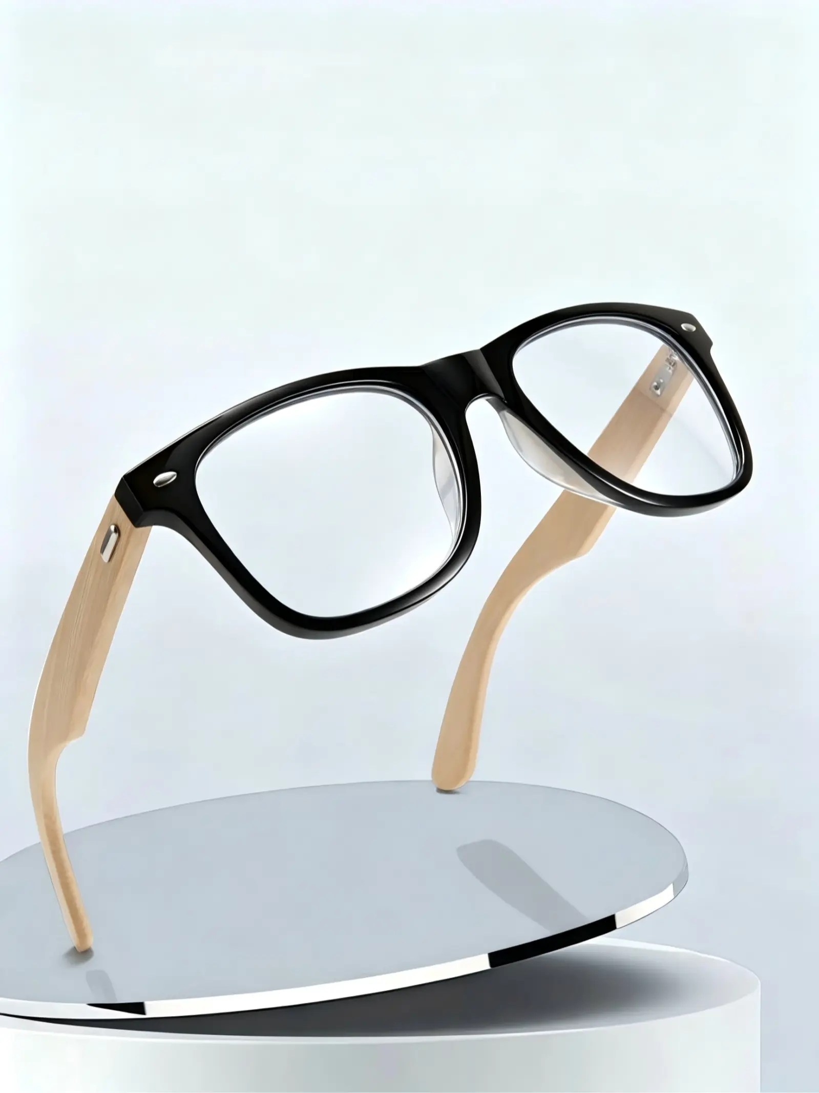 Bamboo Leg Glasses, Non-Recipe Eyewear, Unique Frame Material, Business Style, Customizable Fashion Sunglasses, All Seasons Wear