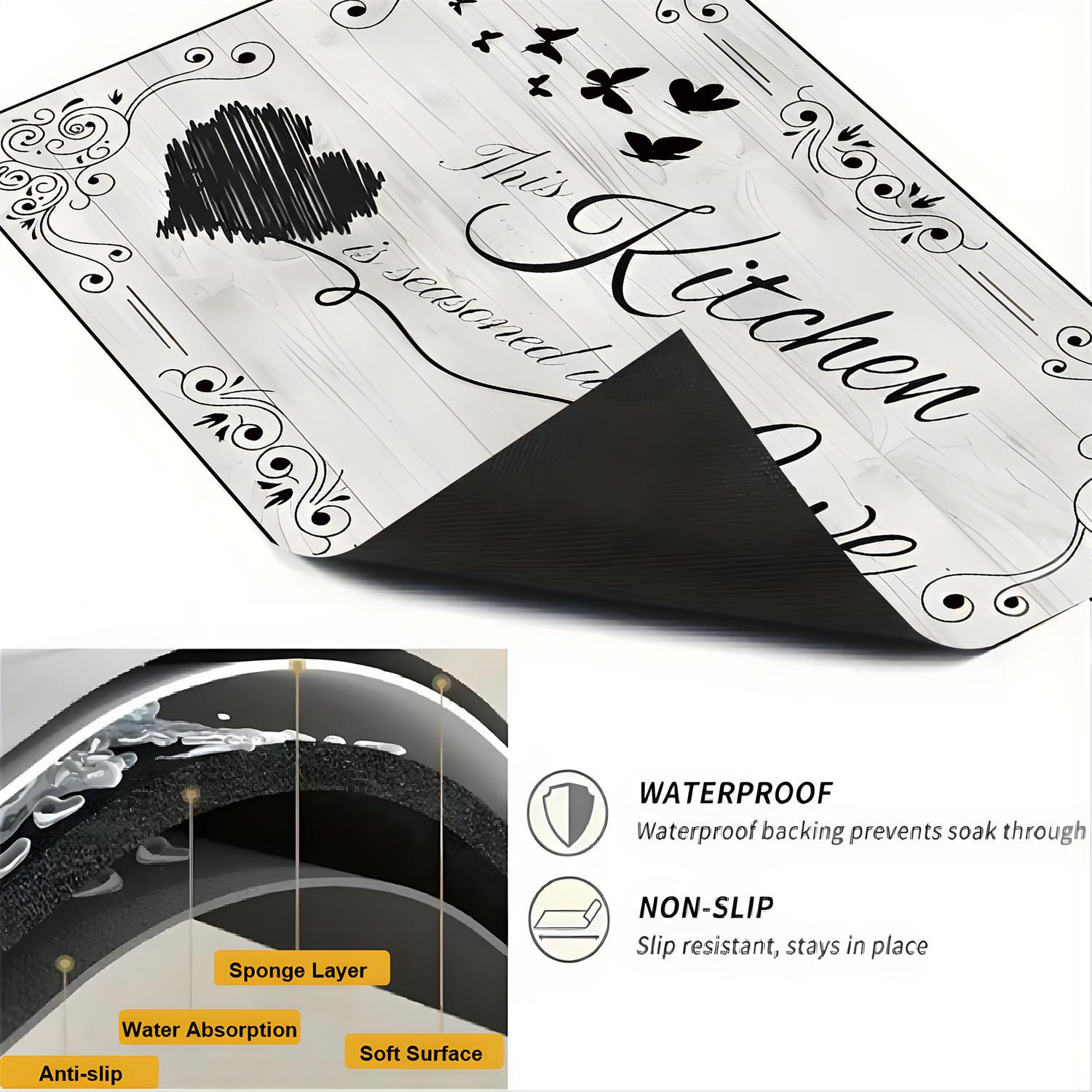 Kitchen-Themed Gas Stove Cooktop Panel Protector Cover, 1 Count Heat & Scratch-Resistant Stove Top Cover, Easy to Clean Stove Protector Plate