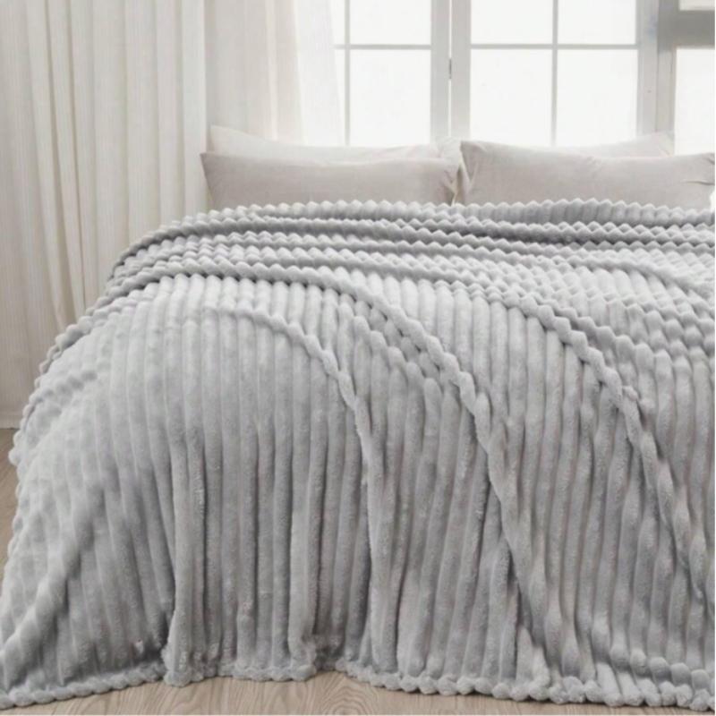 4cm Drawstring Blanket Strips, Soft Polyester Material, Ideal for DIY Crafts & Sewing Projects, Durable and Easy to Use, Knitted Blanket