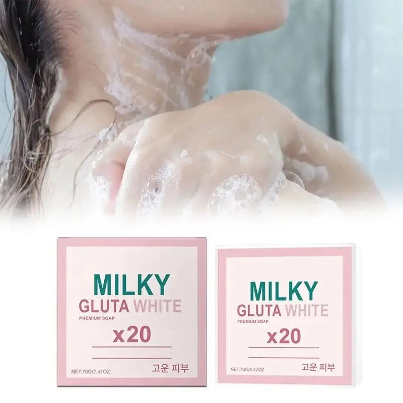 Gentle Milk Bath Soap - Deep Cleansing Exfoliating Oil Control Smoothing Fresh Brightening Reduce Dark Spots Whiten Whitening Skincare
