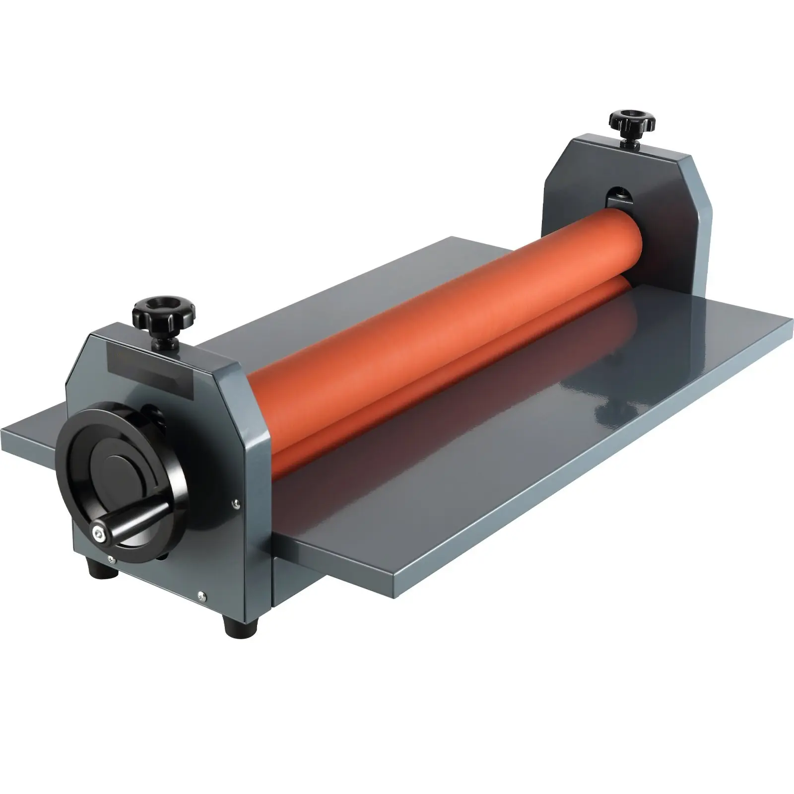 29.5 Inch Cold Laminator Machine With 10mm Core, Manual Hand-Crank Operation, Vinyl And Photo Film Lamination, Pressure Roll Cold Roll Laminator For Pouches And Wide Film, Industrial Grade 29.5 Inch Laminator