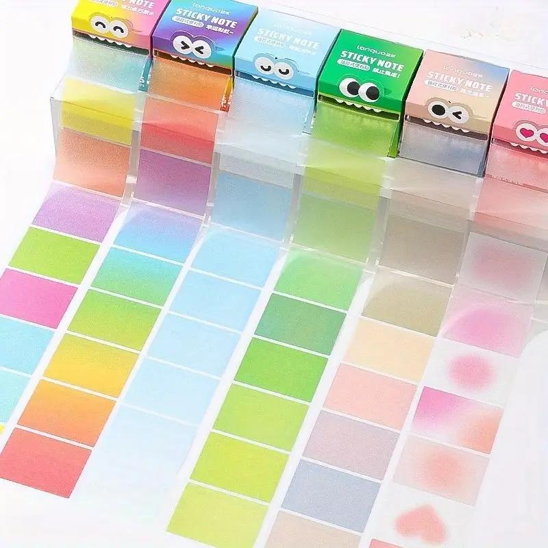 Random Color Pearl Sticky Note, 105pcs/set Clear Sticky Note, Pull Out Sticky Note Pad, Sticky Labels, DIY Sticker, Adhesive Tabs, Office Stationery & Supplies for School & Office #TOP PICKS