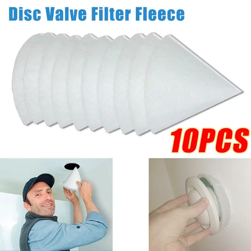 10pcs Cone Filter Dn 125, G4 Filter Mat, Replacement for Zehnder, Maico, Pluggit, Helios, 125mm Diameter, 180mm Length