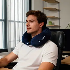 Travel Pillow Neck Support Cushion, Memory Foam U-Shaped Pillow for Plane, Car Sleep Aid, Comfortable Cervical Backrest, 1pc