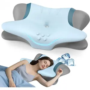 Cervical Neck Pillow for Pain Relief - Ergonomic Side Sleeper Pillow for Neck Support, Orthopedic Memory Foam Pillows for Sleeping, Contour Cervical Pillow Bed Pillow for Back Stomach Sleepers
