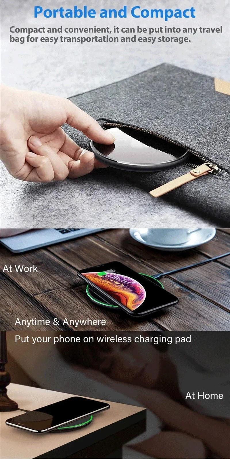 Wireless Charger Mobile Phone Chargers Pad Stand Wireless Charger Mobile Phone Chargers Pad Stand
