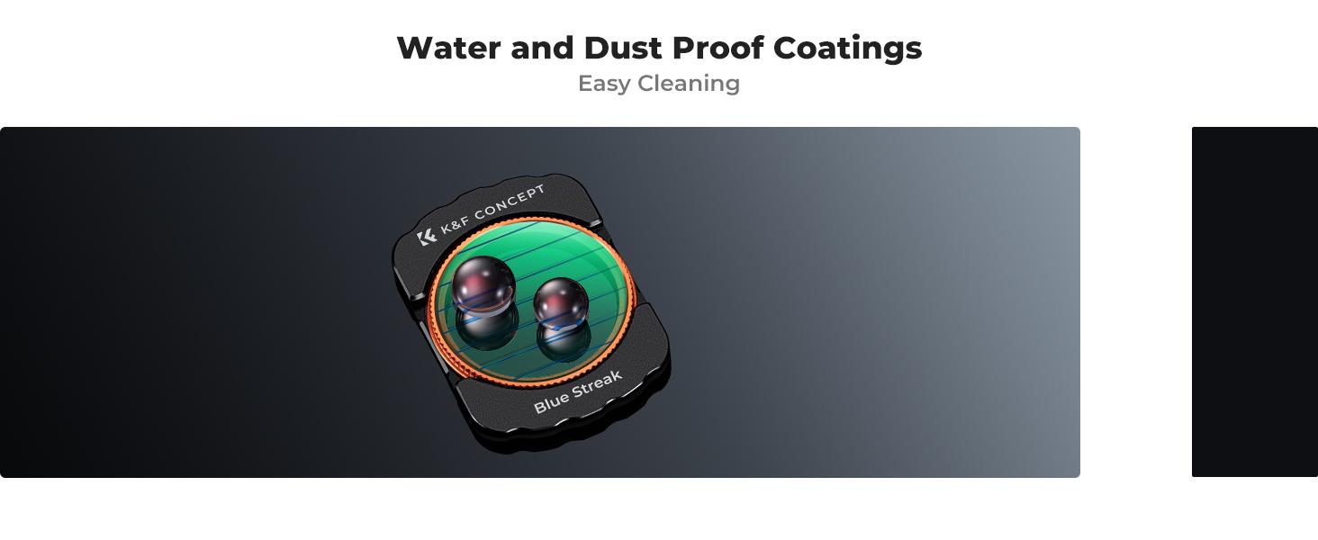 K&F CONCEPT Blue Streak Filter Compatible with DJI Osmo Pocket 3, Anamorphic Flare Special Effects Lens Filter