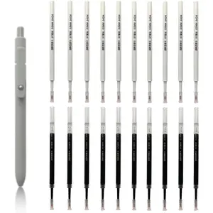 0.5 Pen Refill Compatible with ,0.5mm Tip Fine Point Quick Drying Ink,Smooth Writing,4.3'',Black Ink,20Pcs
