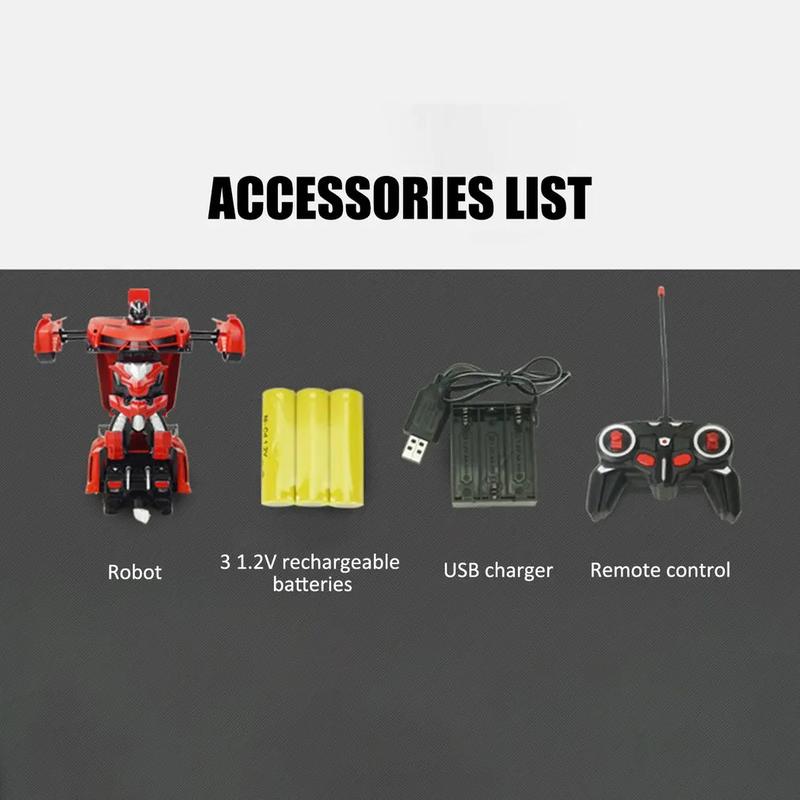 Kids Transforming RC Car Robot Sports Car 2 in 1 Deformation Toy with Remote Control for Age 3+ 4-7 8-12 boy Robot with Remote Control Rechargeable Alloy Cyber-Truck Transformable Mini Forklift Dual-Tire Drift High-Speed LED Off-Road Kids Transforming RC Car Robot Sports Car 2 in 1 Deformation Toy with Remote Control for Age 3+ 4-7 8-12 boy Robot with Remote Control Rechargeable Alloy Cyber-Truck Transformable Mini Forklift Dual-Tire Drift High-Speed LED Off-Road