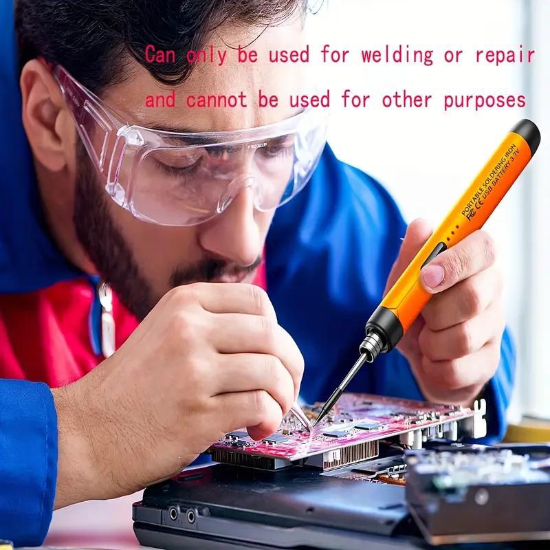 USB Or Battery Dual-use Soldering Iron, 3-speed Temperature Adjustable Soldering Iron with Storage Box, Soldering Iron Tool Kit for Home & Office