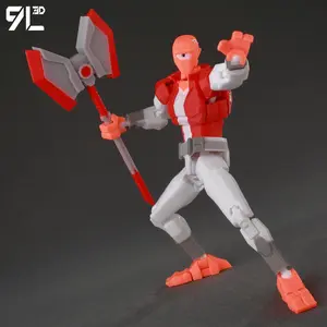 9L3D Printed Invincible Toy Action Figures Anime Model Lucky Dummy13 Superheroes One-Eyed Allen Multi-Jointed Toy Ornaments Gift