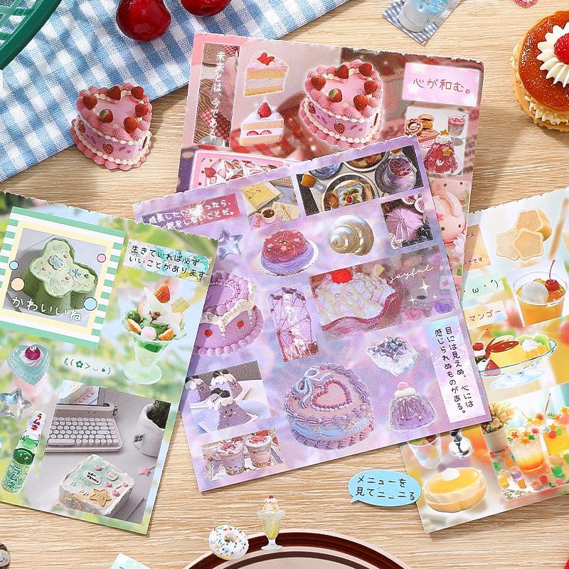 Food Themed Sticker Book, 30pcs/set Cute Food Pattern Stickers, DIY Decorative Sticker for Phone Case, Computer, Guitar, Bag, Water Cup, Scrapbook, Ornaments #TOP PICKS