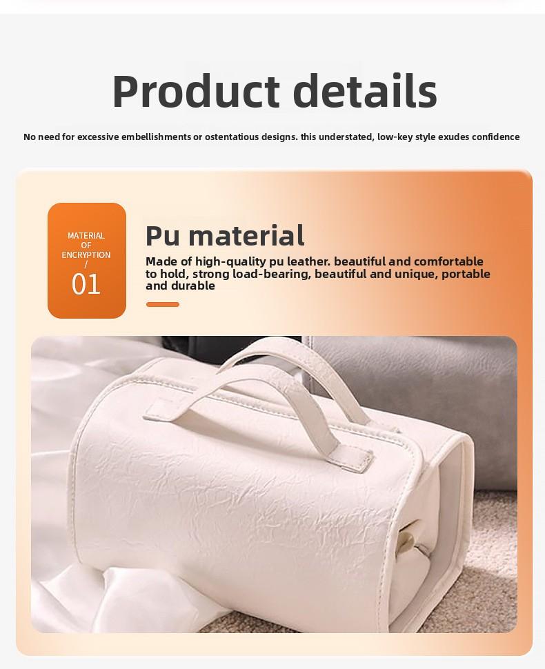 New Foldable Detachable Makeup Bag 4 in 1 Large Capacity Travel Organizer for Women Portable Tote for Outdoors