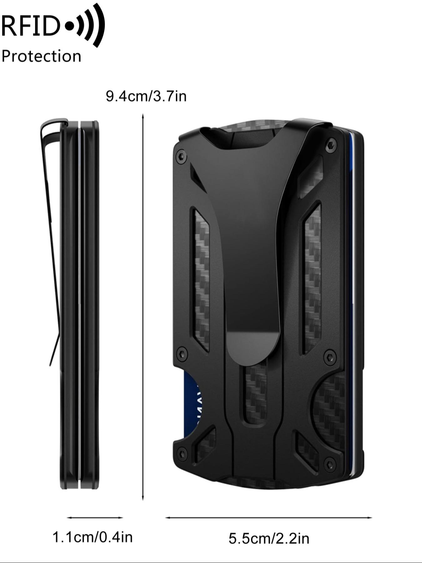 Father's Day Gifts, Men's Business Style Minimalist Wallet, Mens Wallet, Slim RFID Blocking Bifold Card Holder, Gifts for Men, Simple Style Plain Color Purses, Trendy Wallet for Daily Use, Accessories for Men