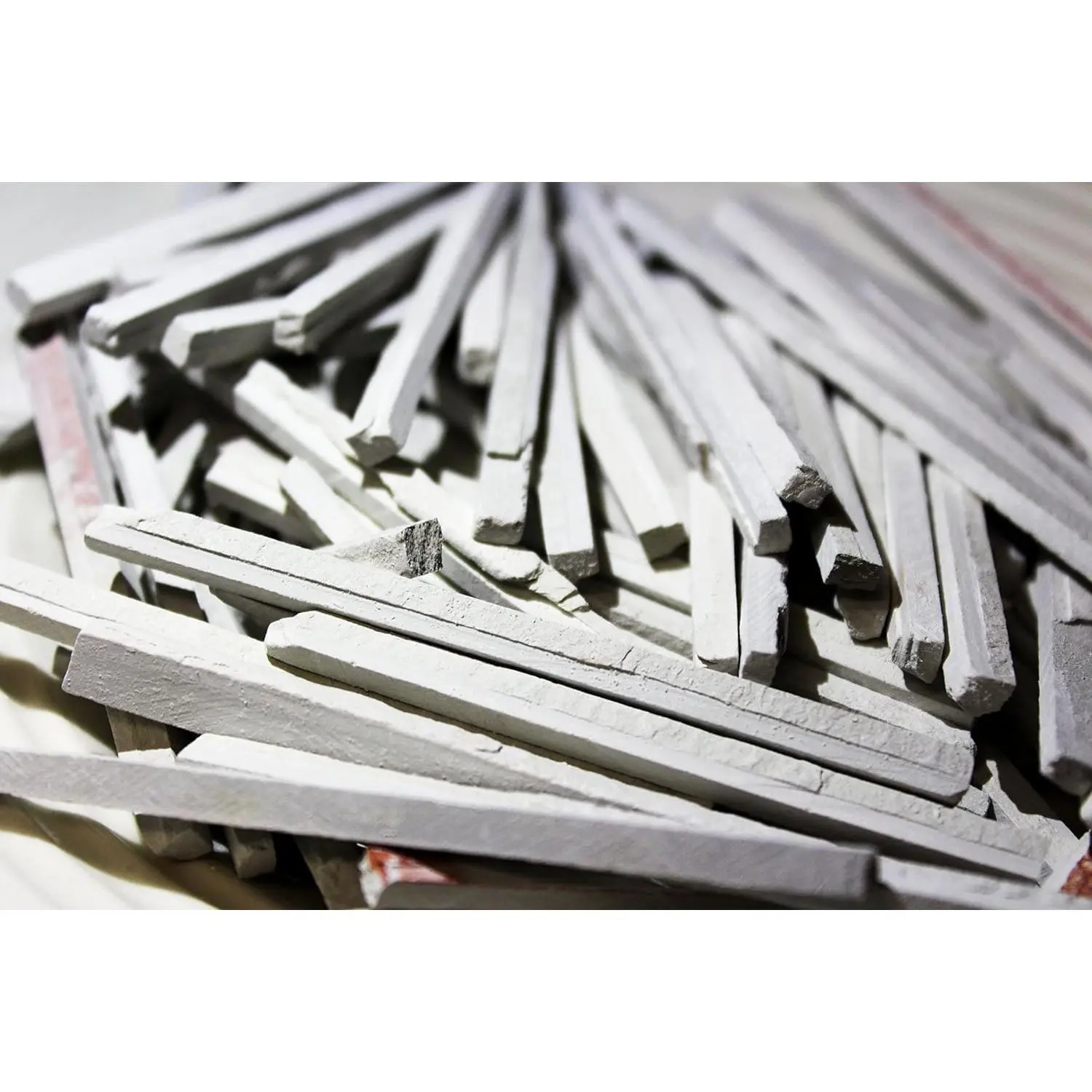 250 Grms Slate Chalk Bars Edible White & Earthy Colored Thin Pencils
