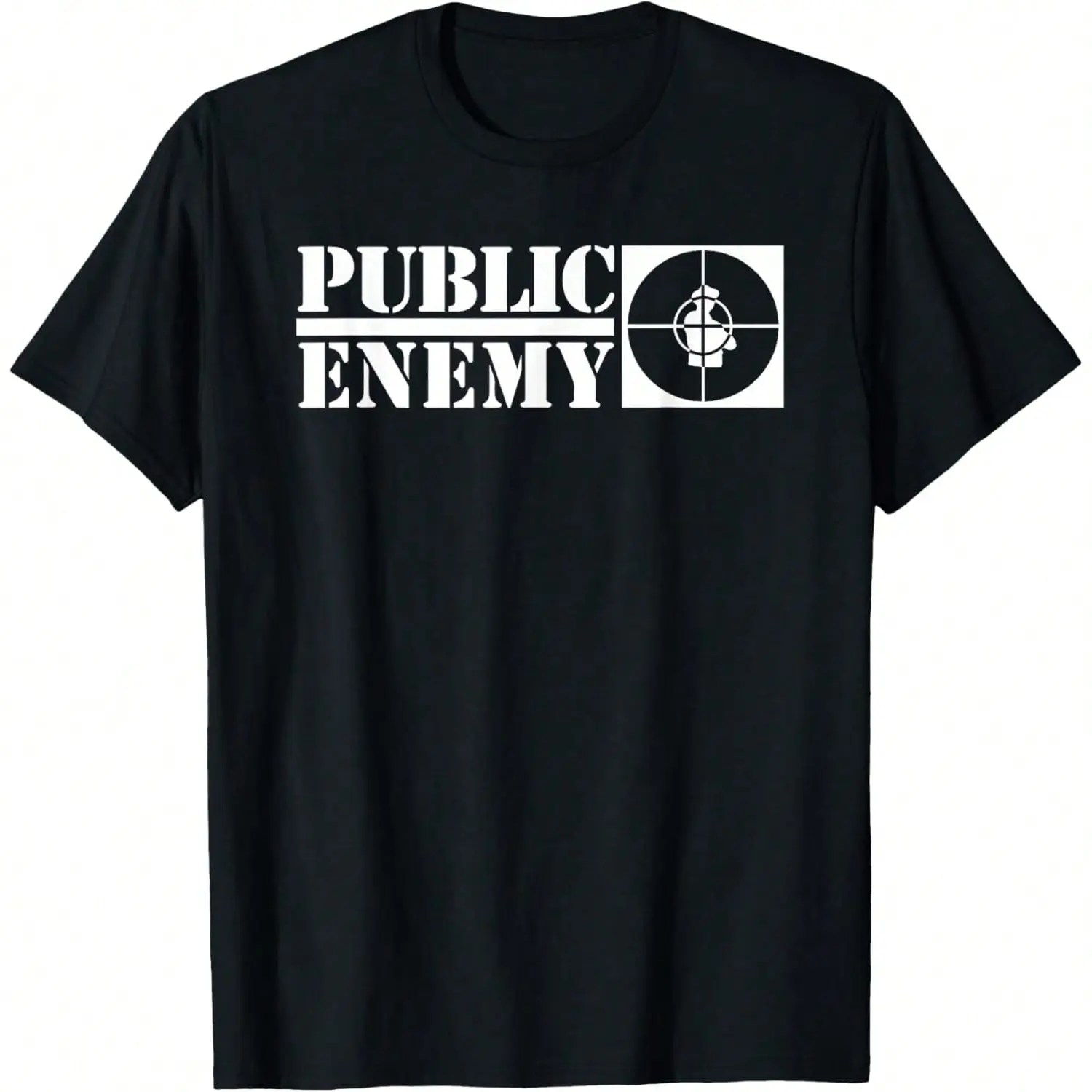 Public Enemy Long Logo T-Shirt skull graphic vintage girlfriend cotton sport street fashion casual short sleeve basic short sleeve t-shirt