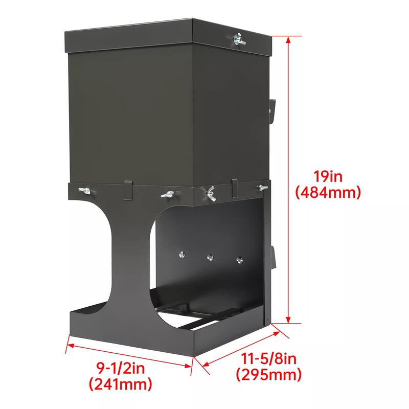 Heavy Duty Deer Feeder Holds 2 Blocks For Deer, Wildlife And Farm Animal Feeder Outdoor