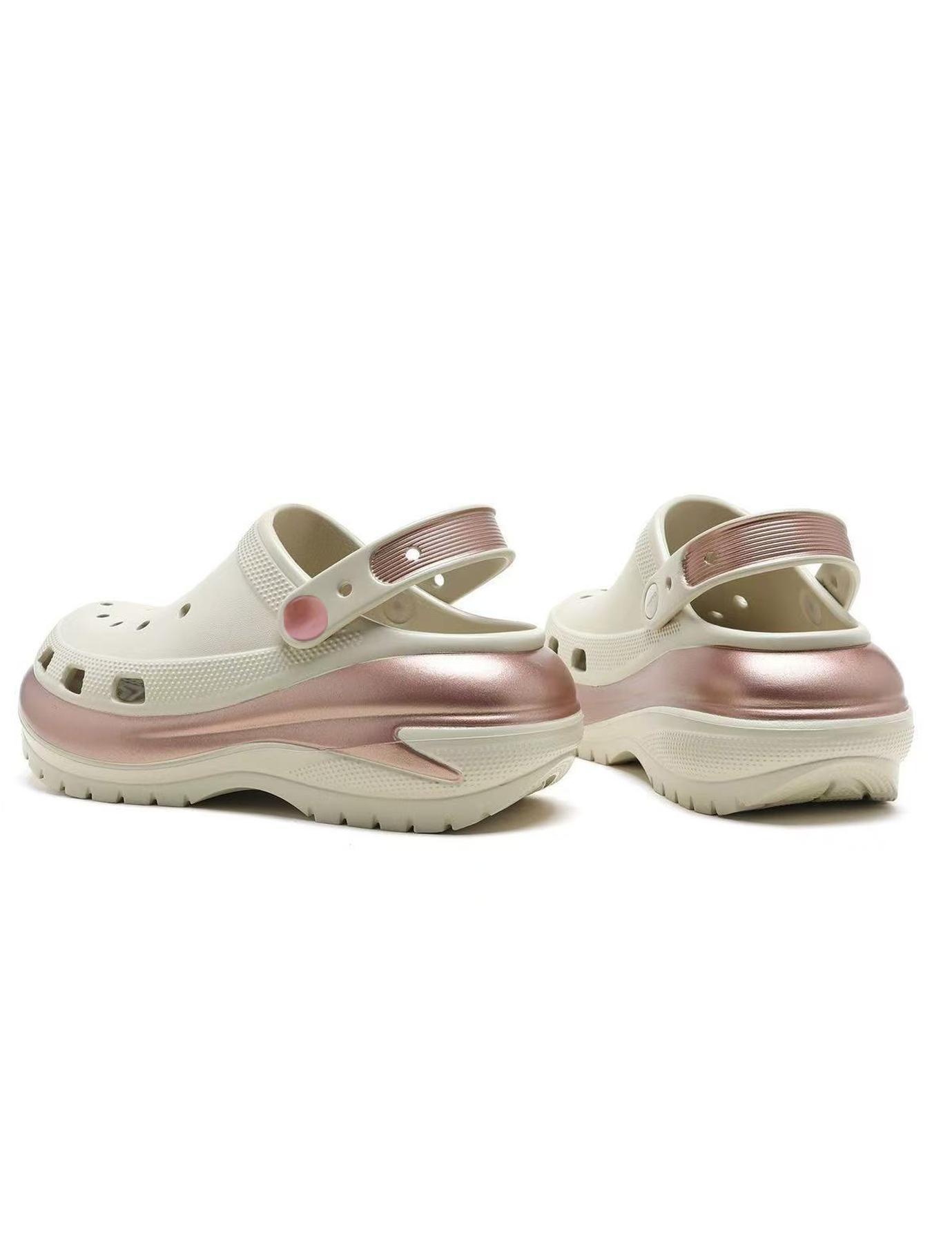 Sporty Unisex's Solid Color Hollow Out Design Clogs, Sport Breathable Comfortable Non-slip Clogs, Fashionable Shoes for Outdoor Sports