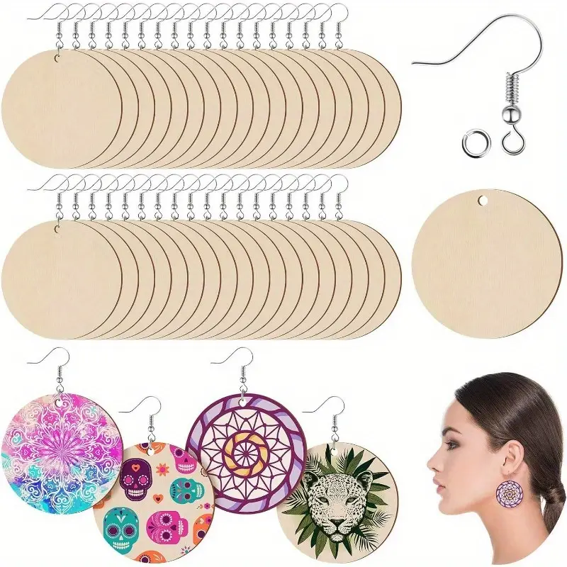 Women's DIY Earring Making Female Kit - Elegant Drop Blank Pendants, Customizable Hooks Accessories, Handcrafted Jewelry Handcrafting Supplies