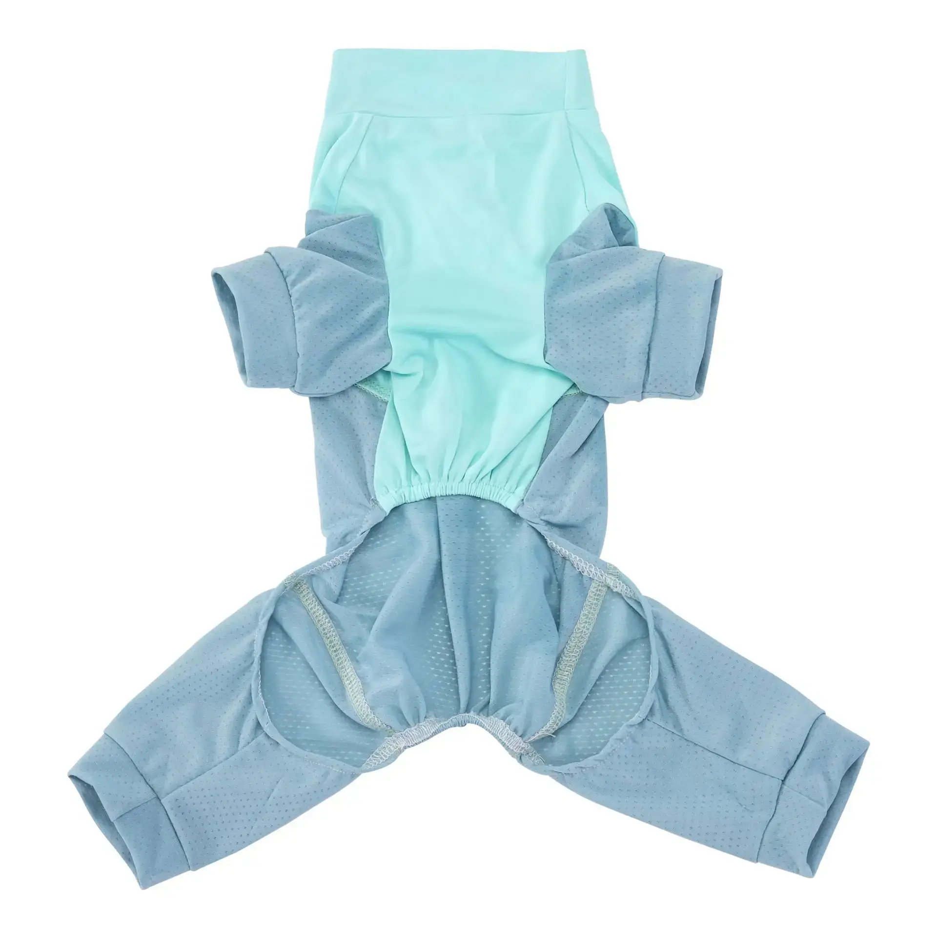 Dog Jumpsuit Ice Silk Cooling Pajamas – Lightweight Breathable Full Body Onesie for Small Dogs & Puppies