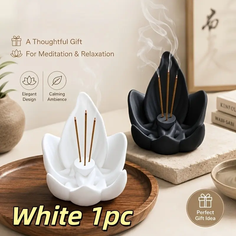 Creative Lotus-Shaped Diffuser, Home Fragrance Decor, Home Fragrance Supplies, Mood Regulation, Air Purification, Sleep Aid, Meditation, Yoga Essential Tool