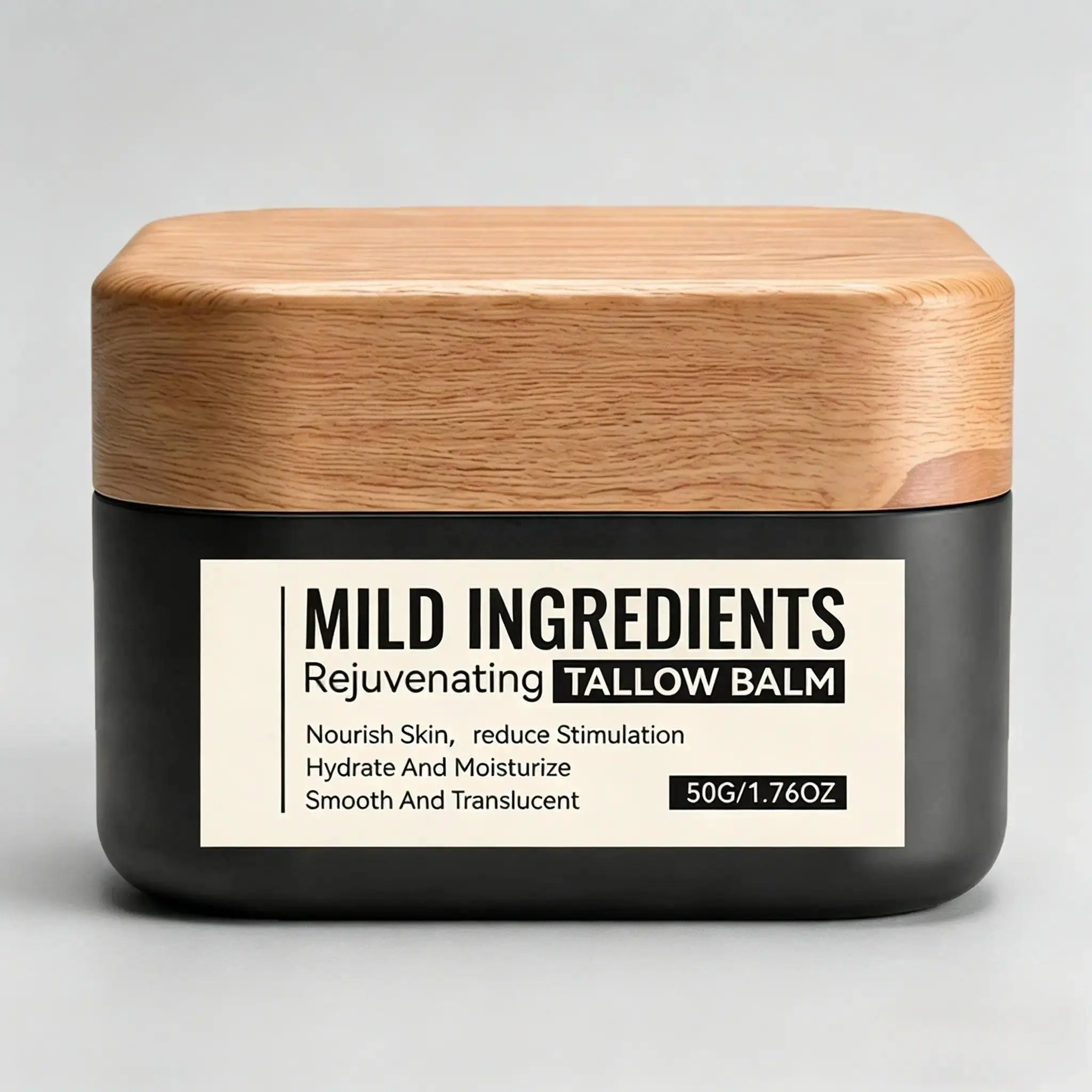 Wrinkle Defense & Natural Anti-Aging Beef Tallow Moisturizer for Men - Face Balm Skincare Cream for Dry Rough Skin Tallow-Based Mens Face Lotion for Hydration Firmness Wrinkle Repair & Glow Honey Jojoba Hydrating Smooth Skin Nourishing Moisture