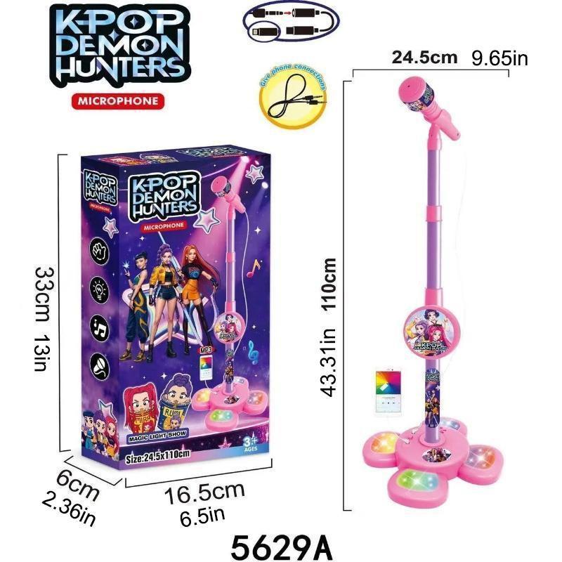 Microphone Toy, Karaoke Machine Toy with Light, Singing Machine Toy, Music Toy for Kids, Birthday Gift for Girls and Boys