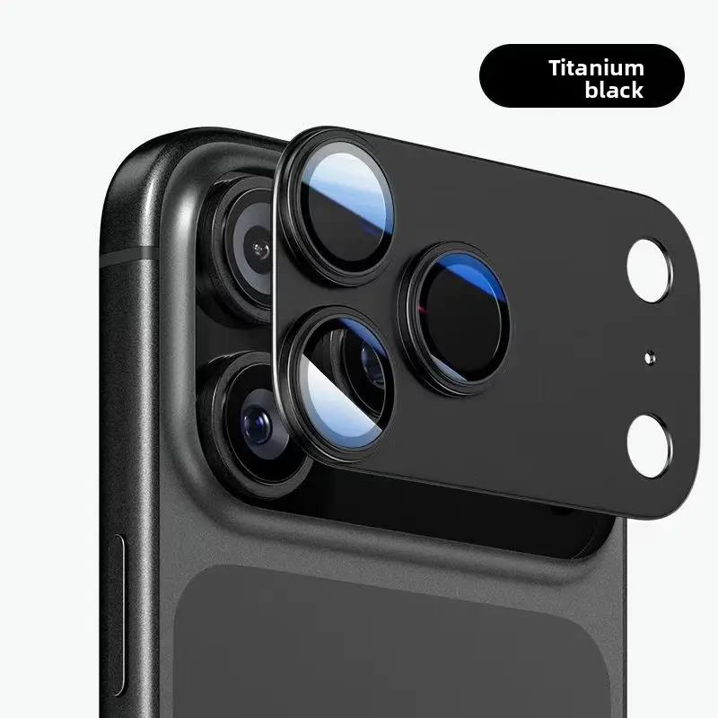 Integrated Aluminum Camera Lens Protector for iPhone 17 Pro/16 Pro Max/15/14 Plus/13, Full Coverage Metallic Frame Phone Accessories, 99% Transparency, HD Clarity, Scratch-Resistant, Durable, Easy Installation, Iphone Series