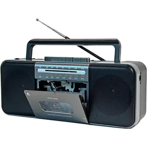 Portable Cassette Tape Player Recorder,AM/FM/SW Radio with ,USB/SD, Big 10W Speaker,Record to Cassette/U Disk/SD Card via Mic, MP3 Converter, Earphone Jack,