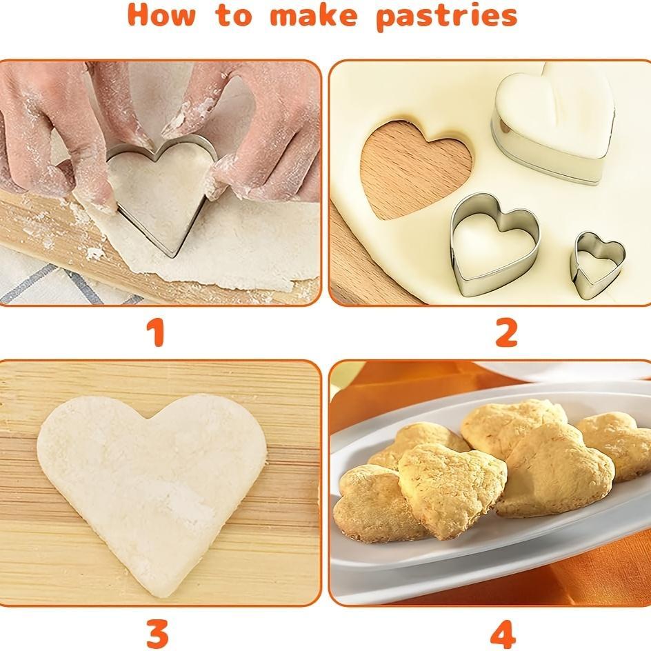 24pcs Geometric Cookie Cutter Set,, Non-Stick, Easy to Clean, DIY Biscuit, Cookie, Cake Decorating Tools, Birthday Themed Baking Accessories