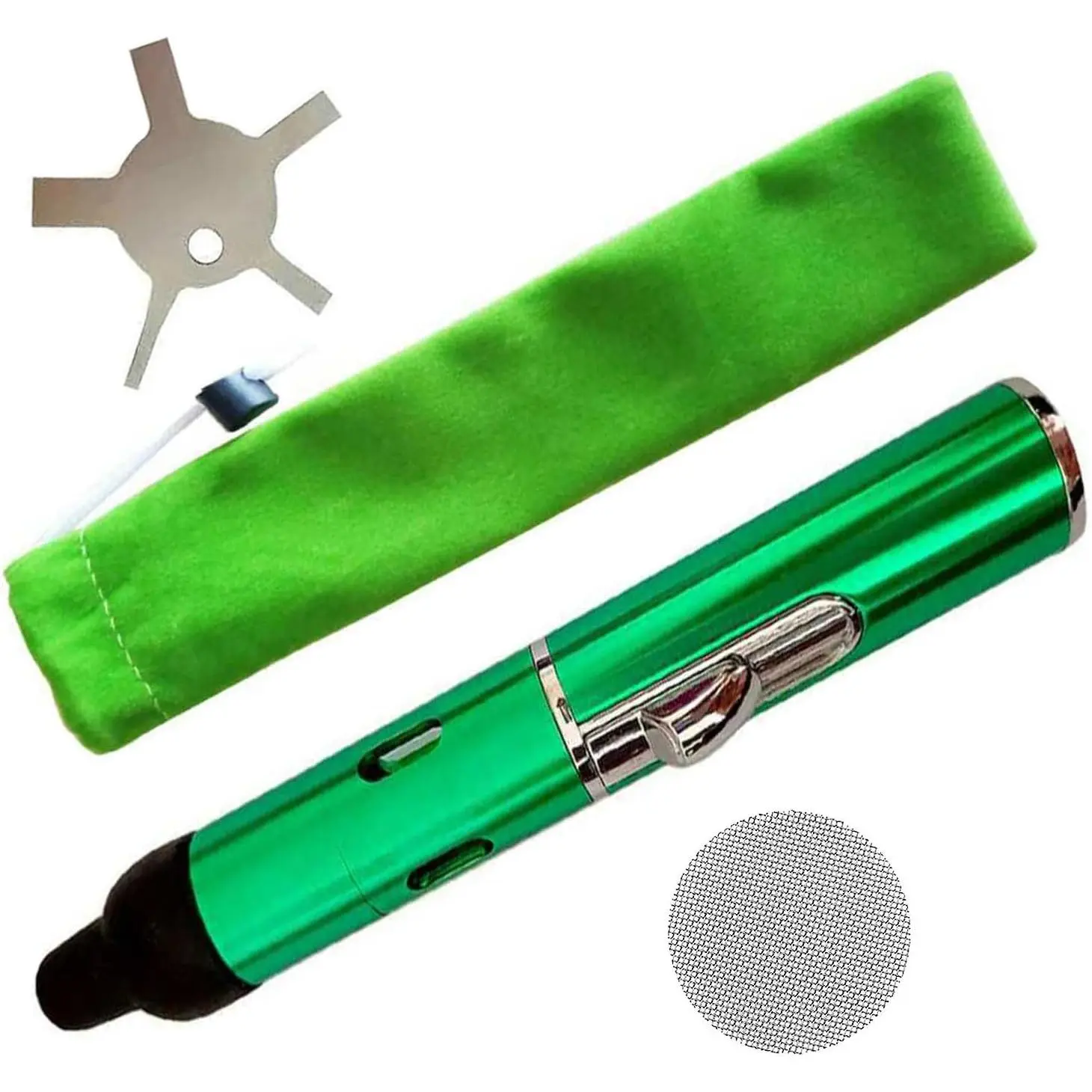 Lighter,Multifunctional All-in-One Tube-in Detachable Lighter,,Indoor,Camping,Candle,Birthday,Green