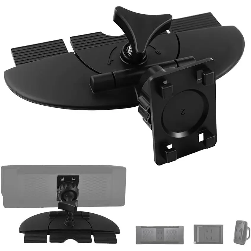 CD Slot Mount for Carplay Screen 360° Rotatable,Anti-Vibration CD Mount for Carplay Screen GPS Display,Portable Carplays CDs Mounts Car Accessories for 7"-10.5" Display