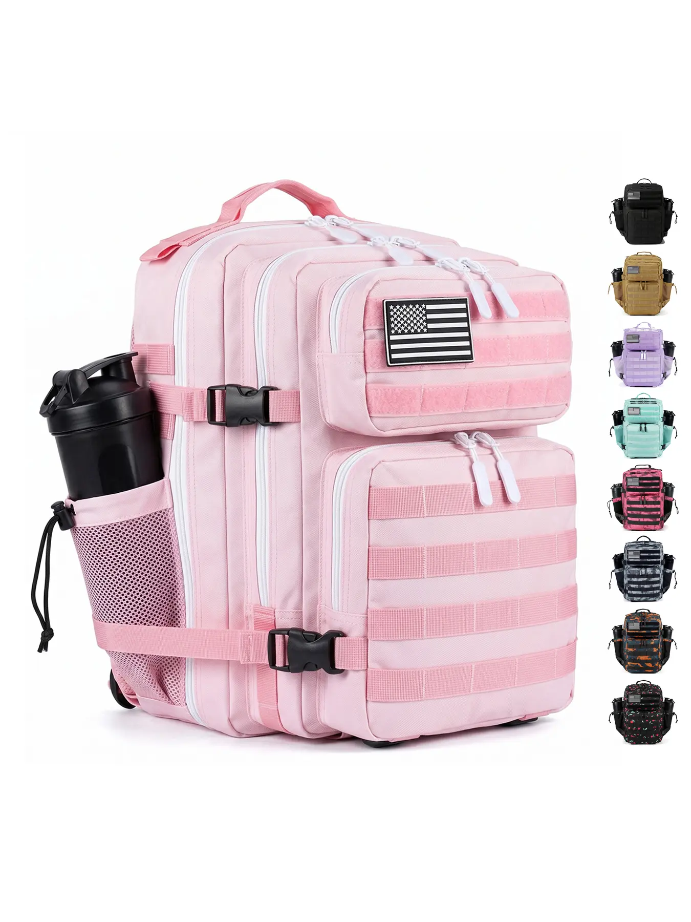 35L Tactical Gym Backpack Molle Waterproof Oxford for Sports Camping Hiking Fitness