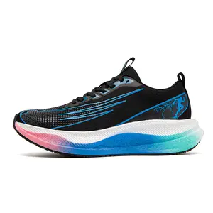 BDHJYDB Professional Marathon Racing Sneakers - Breathable Shock-Absorbing Running Shoes with / Sole, Anti-Slip Traction Suitable for Track Training, Gym,, Low-Top Athletic Footwear for Spring/Summer Performance