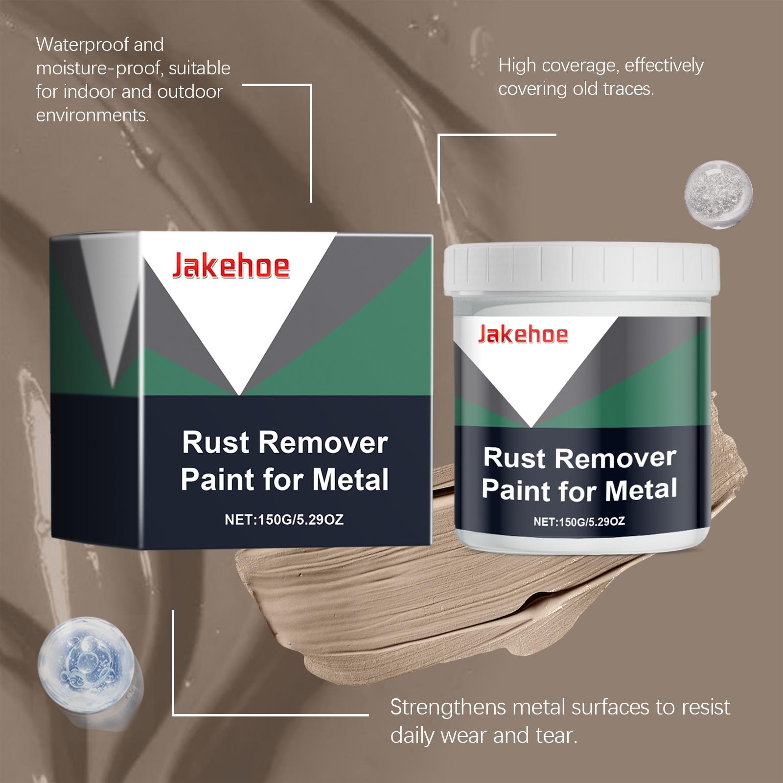 Jakehoe Metal Rust Removal Paint, Metal Surface Rust Prevention Durable Protection Rust Quick Dry Rust Removal Paint