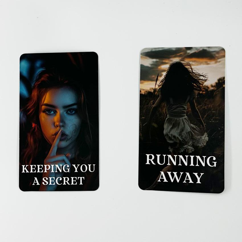 What Lies Beneath Hidden Card Game, Themed Card Game Sets, 56pcs/set Oracle Card Desktop Game for Adults, Fun Interactive Party Game for Family Friends, Conversation Card Game, Party Game Cards