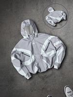 Gray and white color blocking