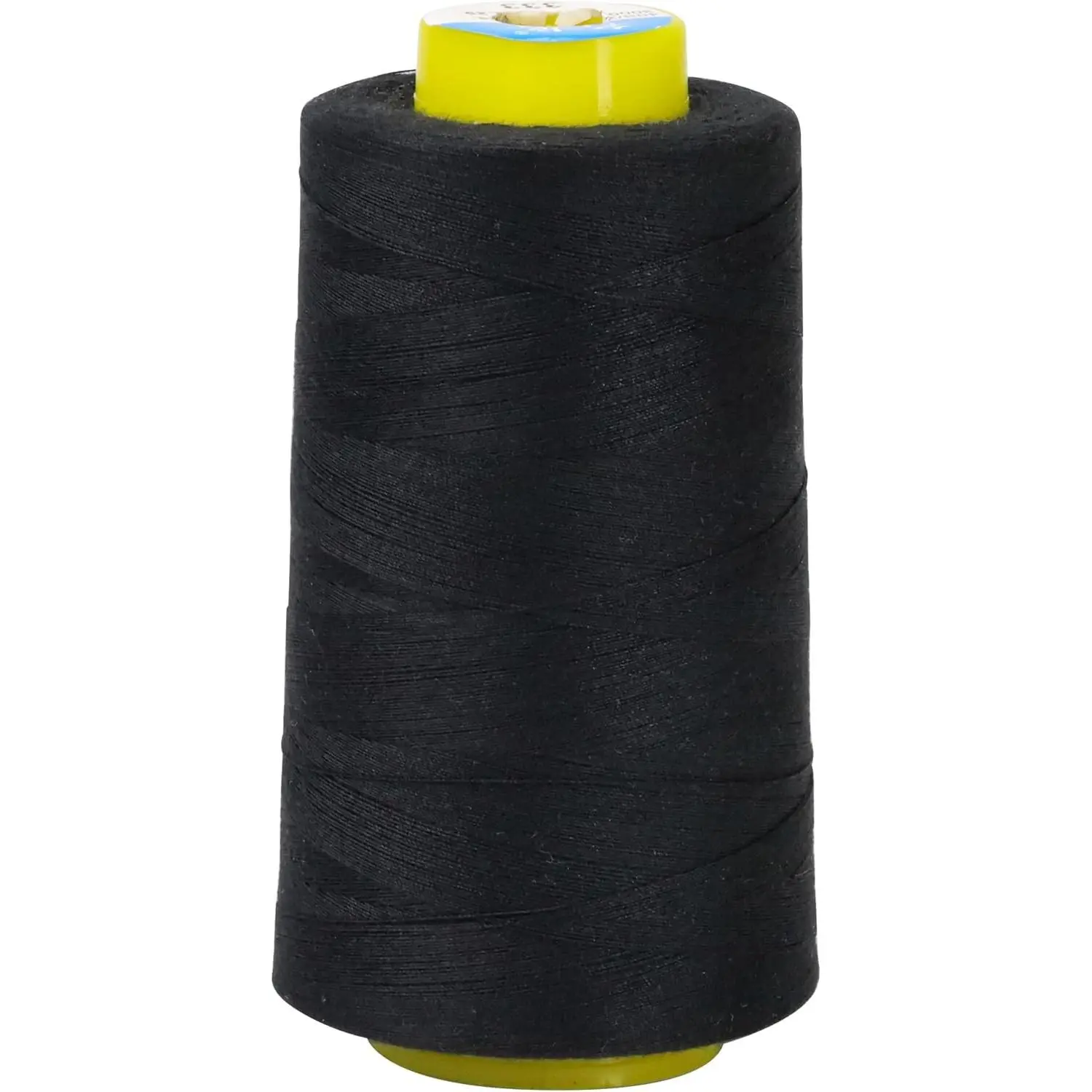 3000 Yards Black Serger Thread, 40s/2 Tex27 High Tensile Polyester All Purpose Thread Cones for Serging Overlock Sewing Quilting Embroidery Clothes Making