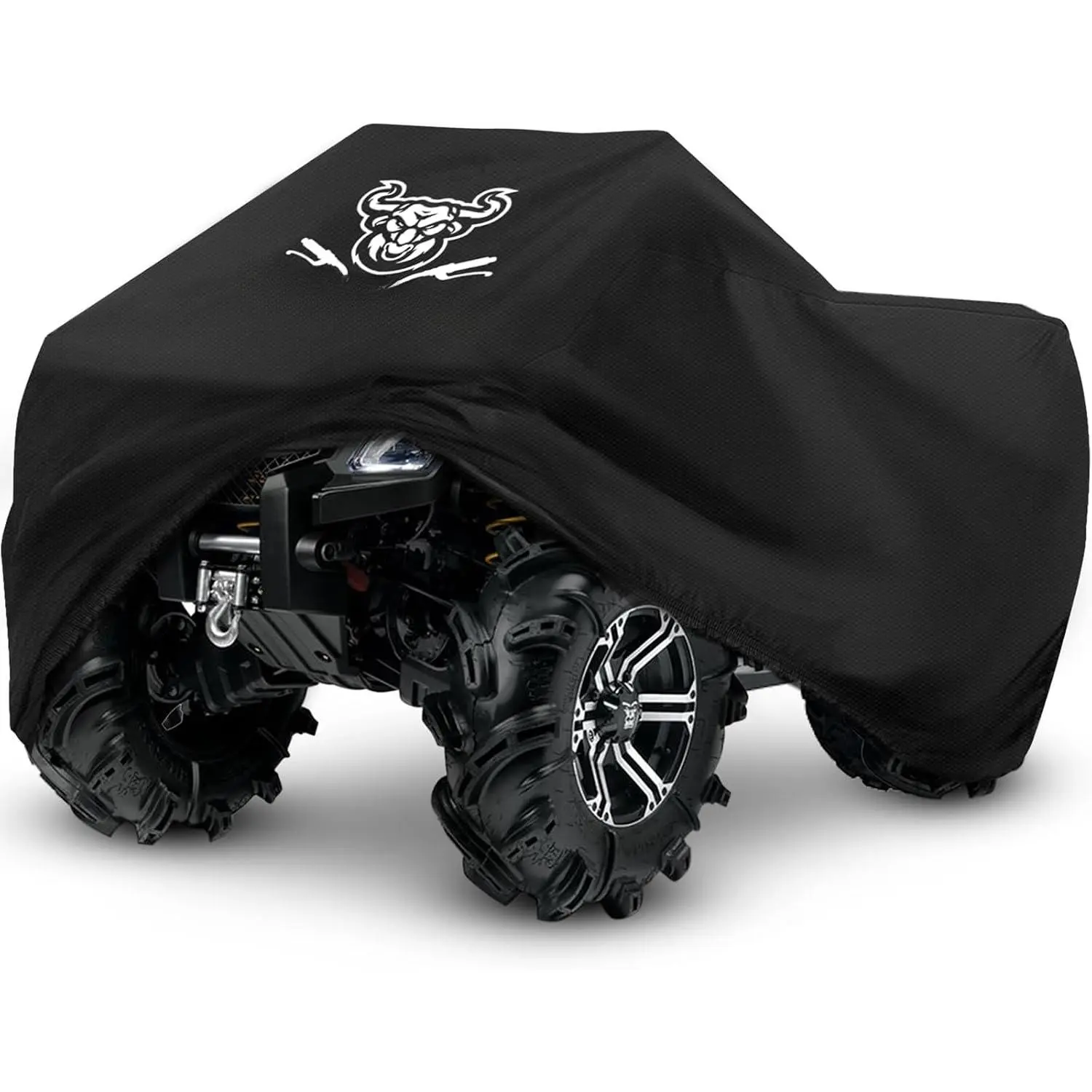 ATV Cover  4 Wheeler Cover, Fits up to 78", Black