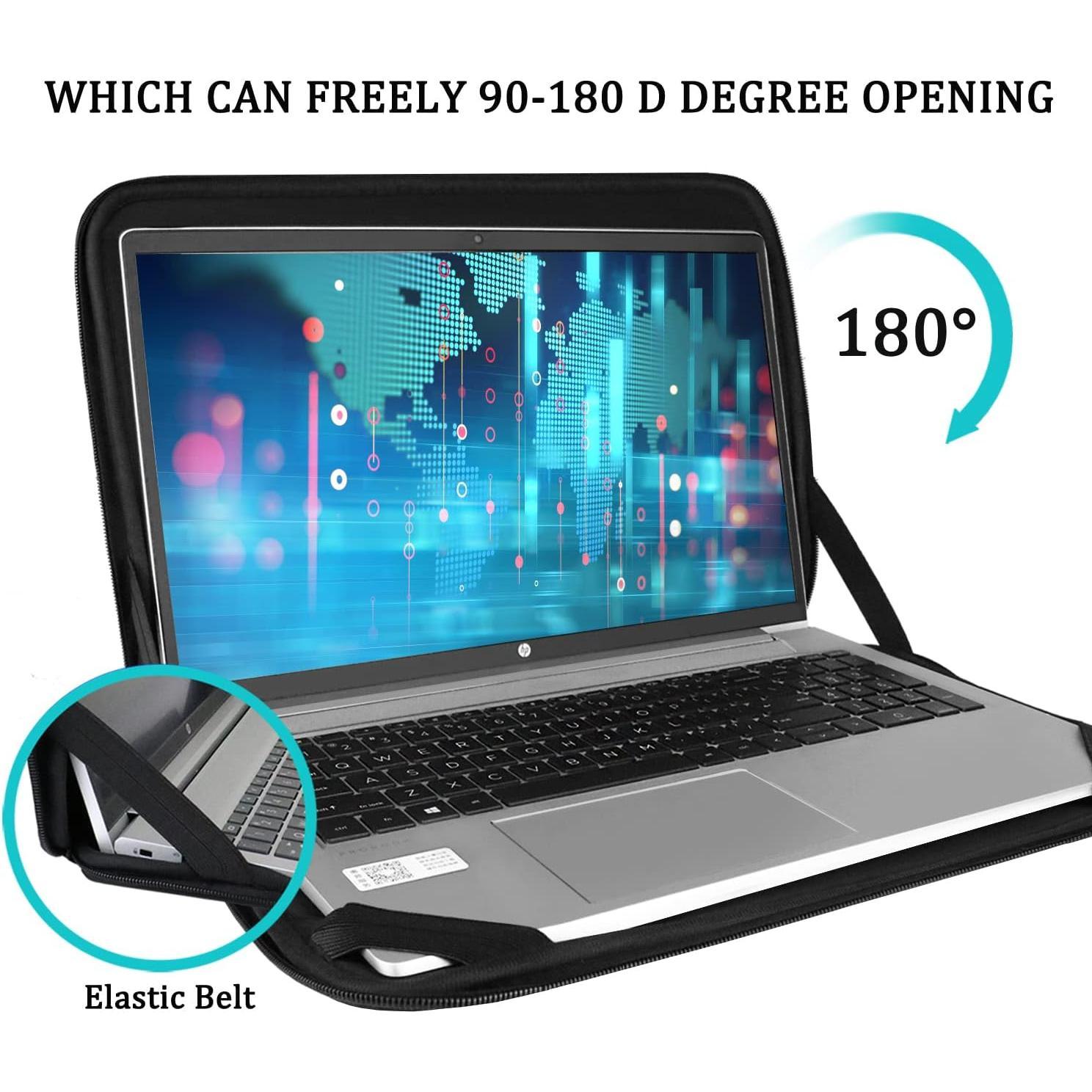 Laptop Case Sleeve 15.6 inch, Durable Shockproof Protective Computer Carrying Cover with Front Pocket, Briefcase Handbags Laptop Sleeve Bag for 15.6 inch , , , , Notebook, Black