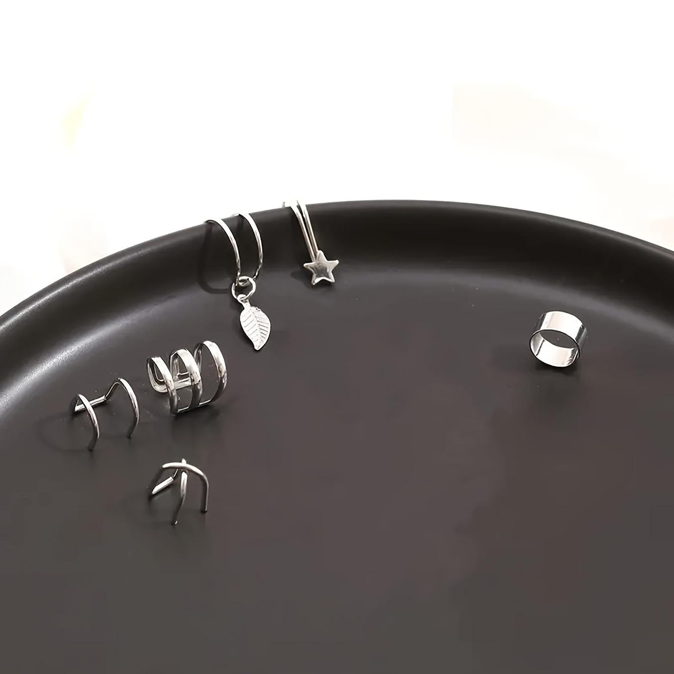 22pcs Glamour Ear Cuffs Earring Set - Adjustable Non-Piercing Clip- Cartilage Wrap Earrings Suitable for Girls &, Comfort-Fit Jewelry Collection with Multi-Color Options (No Piercing Required, for All Ages), for Teenager