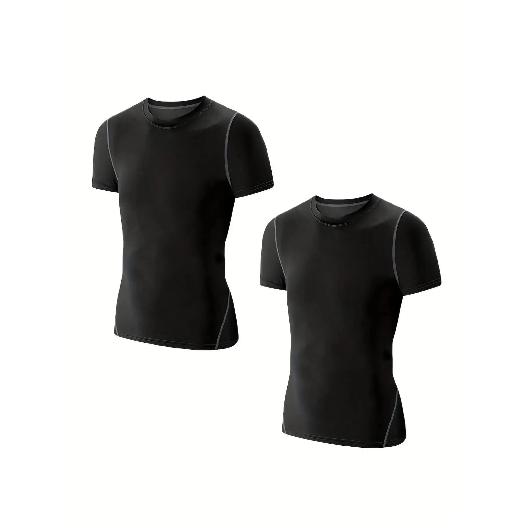 Boy's Top Stitching Compression Shirt, Athletic Short Sleeve Football Undershirt, Soccer Sports Base Layer Top for All Seasons, Athletic Wear, Sporty Design, Sports Jersey Top, Youth Sports Tops