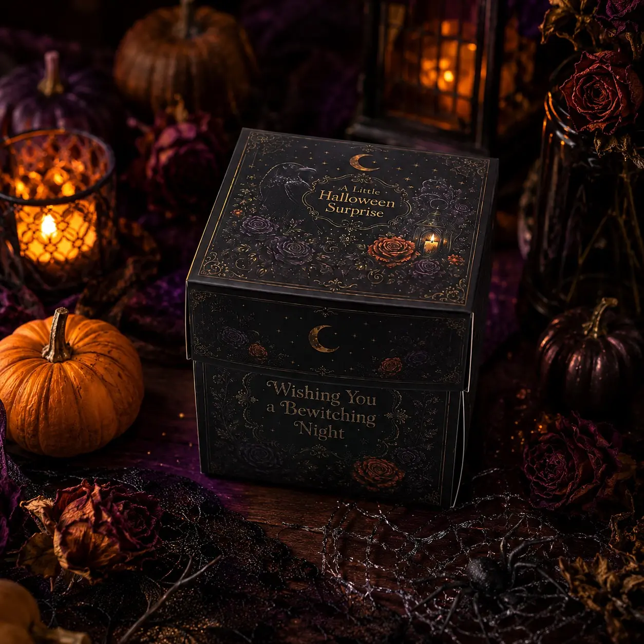 4pcs Halloween Surprise Explosion Gift Box, Creative Party Favor Box, Ghost Pumpkin Horror Festival Decor, Small Gifts, Notes, Party Surprises