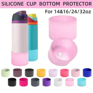 2 Silicone Cup Coasters, Non-Slip Water Bottle Protection, Fits 14-40oz Bottles, Ideal for Parties, Gifts, Home Decor, Drinkware Accessories